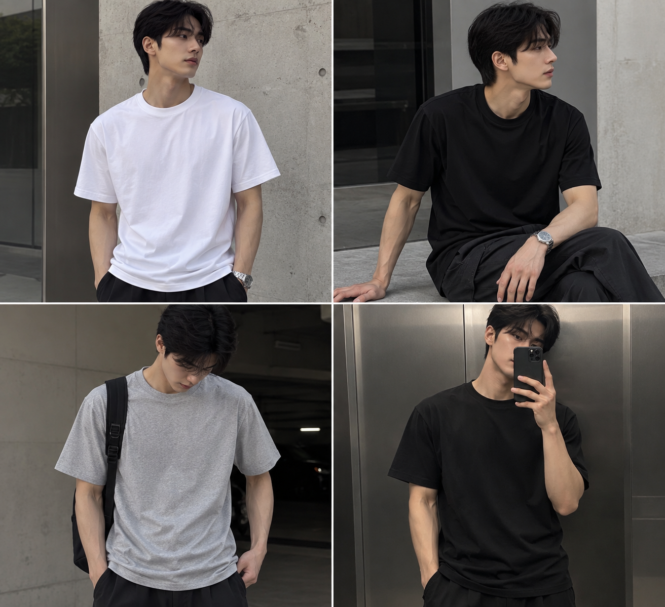 베이직 반팔티셔츠