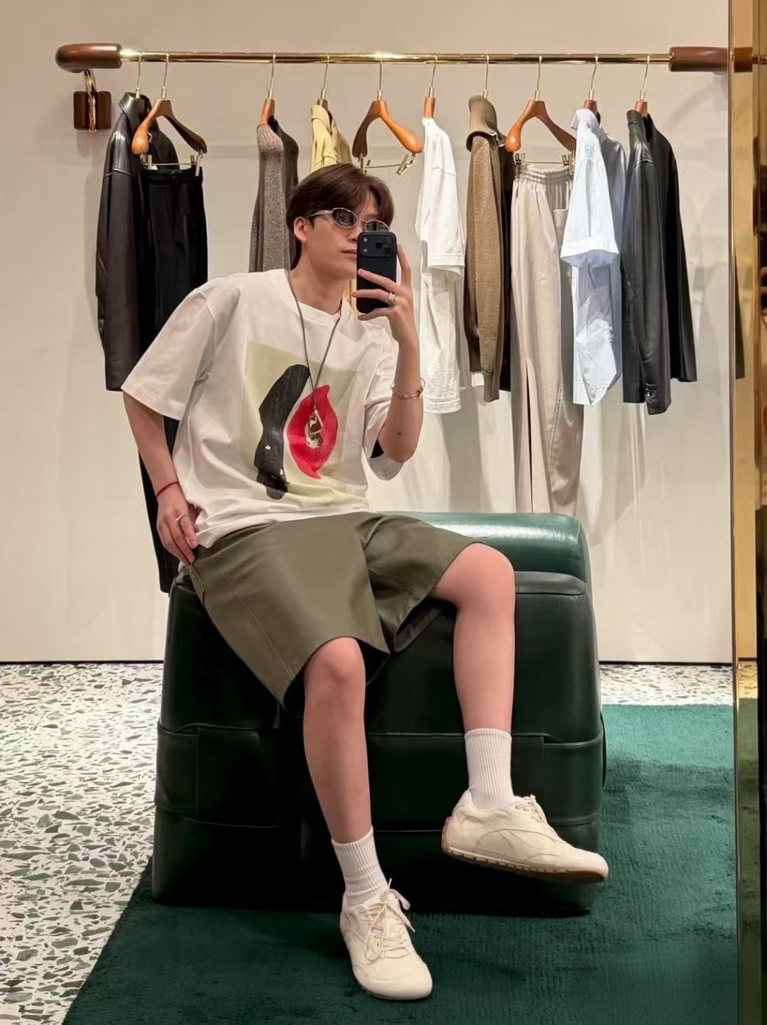 T 보ㅌ가베네타 코튼 저지 티셔츠 2컬러
